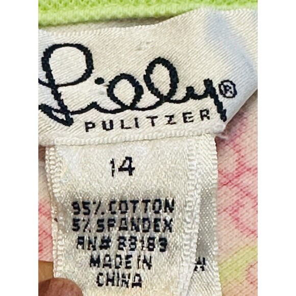 Lilly Pulitzer Youth Size 14 Vintage White Label Floral Dress Preppy Cottage - Picture 8 of 9